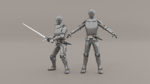 Rigged Knight in Armor preview image